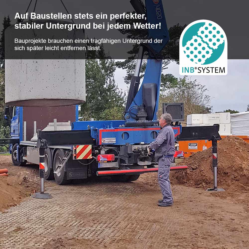 INB® Systemplatte 1m² - Baumaschmine